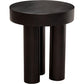 16 Inch Modern End Table Thick Sturdy Surface Tripod Legs Black Wood By Casagear Home BM303181