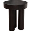 16 Inch Modern End Table Thick Sturdy Surface Tripod Legs Black Wood By Casagear Home BM303181