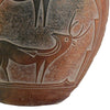 Siya 26 Inch Table Lamp Urn Shaped Base Deer Carvings Black Brown By Casagear Home BM304982