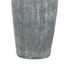 Leni 31 Inch Hydrocal Table Lamp Drum Shade Blue Gray Tall Urn Base By Casagear Home BM305591