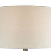 Alin 29 Inch Hydrocal Table Lamp Drum Shade Urn Shaped Base Misty Sky By Casagear Home BM305602