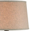 Livi 30 Inch Hydrocal Table Lamp Geometric Urn Base Dark Earthen Brown By Casagear Home BM305653
