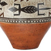Kinn 24 Inch Hydrocal Table Lamp Drum Shade Tribal Style Urn Base Brown By Casagear Home BM305665