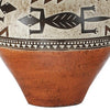 Kinn 24 Inch Hydrocal Table Lamp Drum Shade Tribal Style Urn Base Brown By Casagear Home BM305665