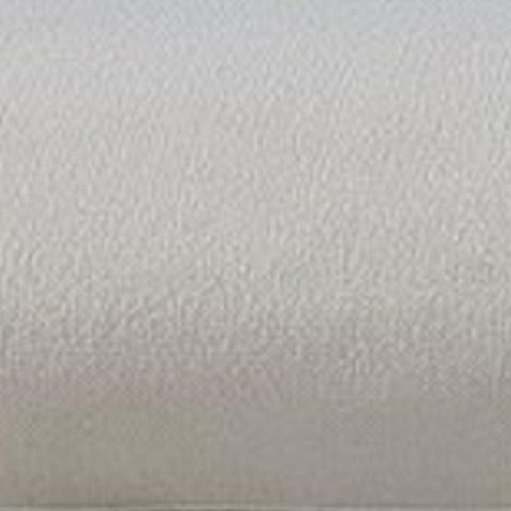 Ezin 60 Inch Dining Bench Gray Velvet Upholstery Silver Steel Frame By Casagear Home BM306020