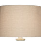Kiza 28 Inch Table Lamp Elongated Curved Urn Cream Beige Stone Design By Casagear Home BM306559