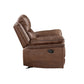 Quir 42 Inch Manual Recliner Armchair Gliding Hardware Brown Polyester By Casagear Home BM306744