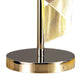 Melly 19 Inch Table Lamp LED Swirl Ribbon Design Acrylic Bright Nickel By Casagear Home BM308912