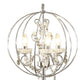 Shine 61 Inch Floor Lamp Chandelier Style Crystal and Metal Chrome By Casagear Home BM308929