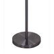 Febe 65 Inch Floor Lamp Large Bulb Shade Glass Metal Black Nickel By Casagear Home BM308972