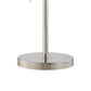 29 Inch Table Lamp, LED Pinwheel Shades, Metal, Acrylic, Sand Chrome 
 By Casagear Home