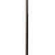 Hana 61 Inch Floor Lamp Modern Crystal Glass Shade Metal Black Nickel By Casagear Home BM308987