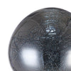 Zoom 21 Inch Table Lamp, Globe Glass Shade, Bulb Design, Nickel, Dark Gray By Casagear Home