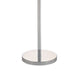 Zoom 66 Inch Floor Lamp Globe Glass Shade in a Bulb Design Silver By Casagear Home BM309003