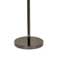 Zoom 66 Inch Floor Lamp, Globe Glass Shade in a Bulb Design, Dark Gray By Casagear Home