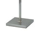 60 Inch Floor Lamp Metal Drum Shade Modern Style Square Base Nickel By Casagear Home BM309007