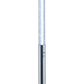 62 Inch Floor Lamp, Modern Cylindrical Design, Tall Round Chrome Base By Casagear Home
