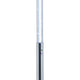 62 Inch Floor Lamp Modern Cylindrical Design Tall Round Chrome Base By Casagear Home BM309023