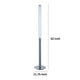 62 Inch Floor Lamp Modern Cylindrical Design Tall Round Chrome Base By Casagear Home BM309023