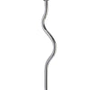 Salt 33 Inch Table Lamp, Accent Twisted Design, LED Light, Chrome Metal  By Casagear Home