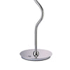 Salt 33 Inch Table Lamp, Accent Twisted Design, LED Light, Chrome Metal  By Casagear Home