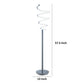Sun 58 Inch Floor Lamp, Accent Twisted Modern Design, LED Chrome Base By Casagear Home
