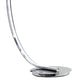 34 Inch Table Lamp Modern Accent Swing Arm LED Light Round Chrome Base By Casagear Home BM309033