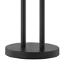 Pin 21 Inch Table Lamp, Wide Drum Metal Shade, Accent Round Base, Black By Casagear Home