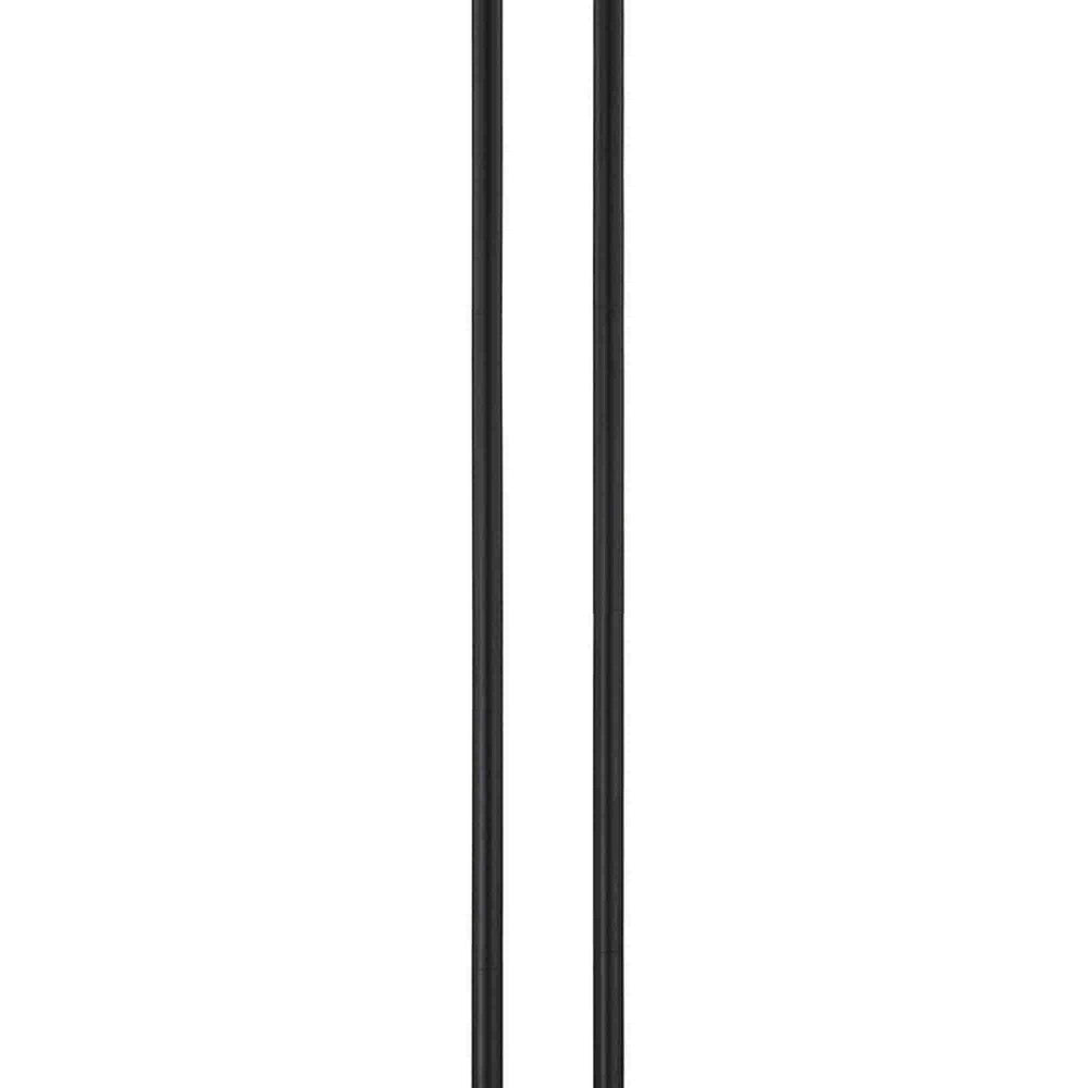 Pin 59 Inch Floor Lamp Drum Shade Metal Base Accent Round Base Black By Casagear Home BM309044