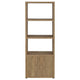 Tag 71 Inch Media Tower with 3 Shelves 2 Doors MDF Wood Mango Brown By Casagear Home BM309153