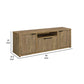 Tag 60 Inch TV Media Entertainment Console, 4 Cabinets, MDF, Mango Brown By Casagear Home