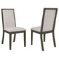 Cora 24 Inch Dining Chair, Set of 2, Parson Style, Hardwood, Tall Back By Casagear Home