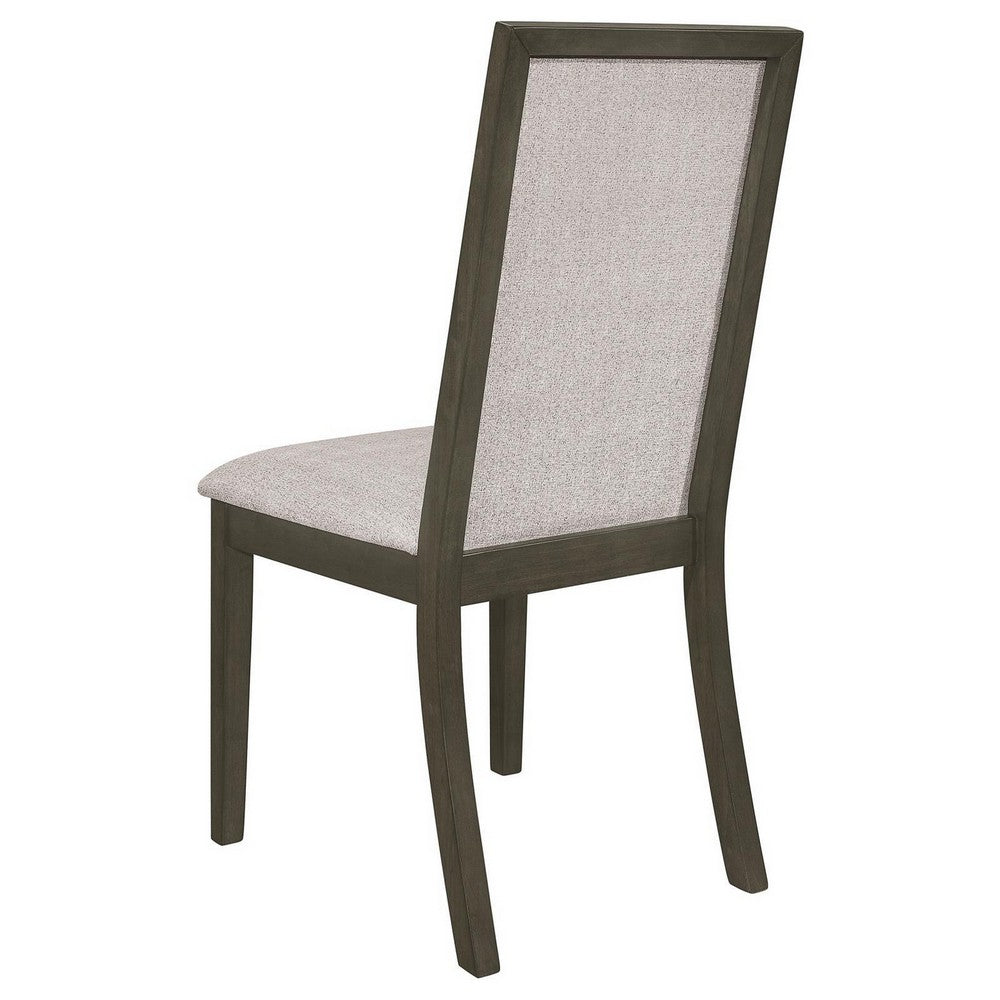 Cora 24 Inch Dining Chair, Set of 2, Parson Style, Hardwood, Tall Back By Casagear Home
