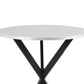 36 Inch Bar Table, Metal Top, Hammered Nails, Intersected Base, Silver  By Casagear Home