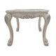 Ally 28 Inch Side End Table Aspen Wood Classic Scrollwork Polyresin By Casagear Home BM309395