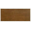 Hilly 59-83 Inch Extendable Dining Table Rubberwood Brown and Black By Casagear Home BM309477