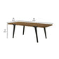 Hilly 59-83 Inch Extendable Dining Table, Rubberwood, Brown and Black  By Casagear Home