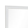 Limi 37 x 43 Dresser Mirror, Modern Wood Frame, White Brushed Finish By Casagear Home