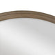 Jira 37 x 42 Dresser Mirror Arched Curve Multistep Brushed Gray Wood By Casagear Home BM309522