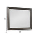 Laji 39 x 50 Dresser Mirror Modern Style Rich Walnut Brown Wood By Casagear Home BM309523