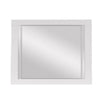 Yoza 38 x 47 Dresser Mirror, Modern, High Gloss White Laminate Finish By Casagear Home