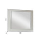 Yoza 38 x 47 Dresser Mirror, Modern, High Gloss White Laminate Finish By Casagear Home