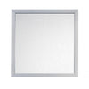 Moko 40 x 40 Dresser Mirror, Square, Modern Style, Gray Finished Frame By Casagear Home