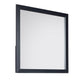 Moko 40 x 40 Dresser Mirror, Square Shape, Modern Style, Black Finished Frame By Casagear Home