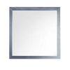 Moko 40 x 40 Dresser Mirror, Square Shape, Modern Style, Black Finished Frame By Casagear Home