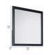 Moko 40 x 40 Dresser Mirror Square Shape Modern Style Black Finished Frame By Casagear Home BM309532