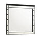 Lee 37 x 40 Vanity Mirror, 10 Light Bulb Sockets, Modern Black Wood Frame By Casagear Home