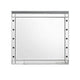 Lee 37 x 40 Vanity Mirror 10 Light Bulb Sockets Modern Silver Wood Frame By Casagear Home BM309543
