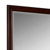 Umi 39 x 39 Dresser Mirror, Molded Design Solid Wood Cherry Square Frame By Casagear Home