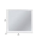 Umi 39 x 39 Dresser Mirror Molded Design Solid Wood White Square Frame By Casagear Home BM309548